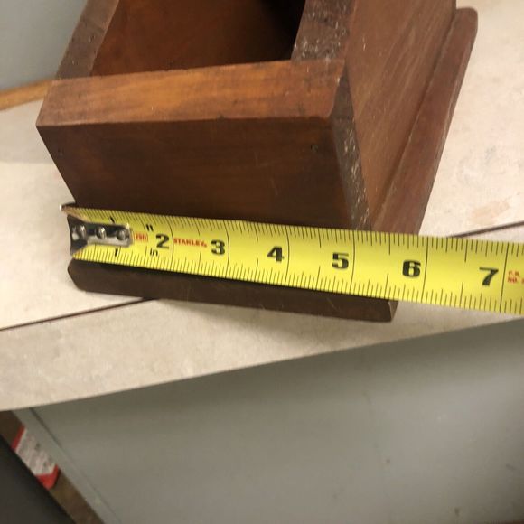 Antique /Vintage Wooden Recipe Box Card  COUNTRYSIDE Pioneer, organizer 11x6.5 - Picture 14 of 16